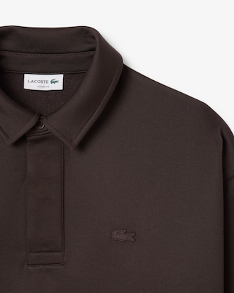 Men's Loose Fit Fleece Polo Sweatshirt