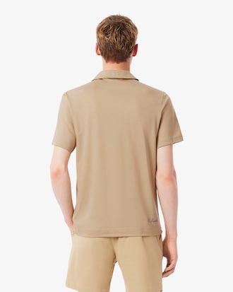 Men's Paris Classic Fit Open Neck Embroidered Polo