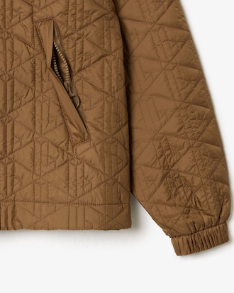 Women's Padded Zip-Up Monogram Jacket
