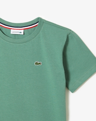 Kids' Crew Neck Cotton Jersey T-Shirt 