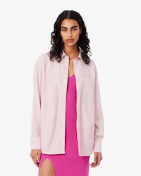 Camisa Para Mujer Oversize De Popelina De Algod&oacute;n