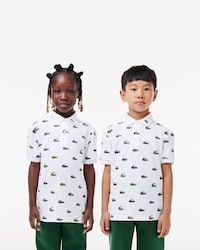 Kids' Signature Print Cotton Polo