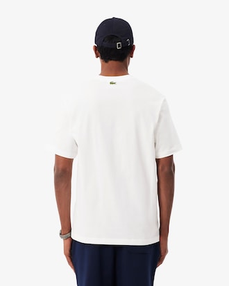 Playera de Tejido Jersey de Algod&oacute;n con Bordado y Estampado