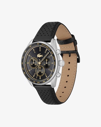 Boston Leather Chronograph Watch