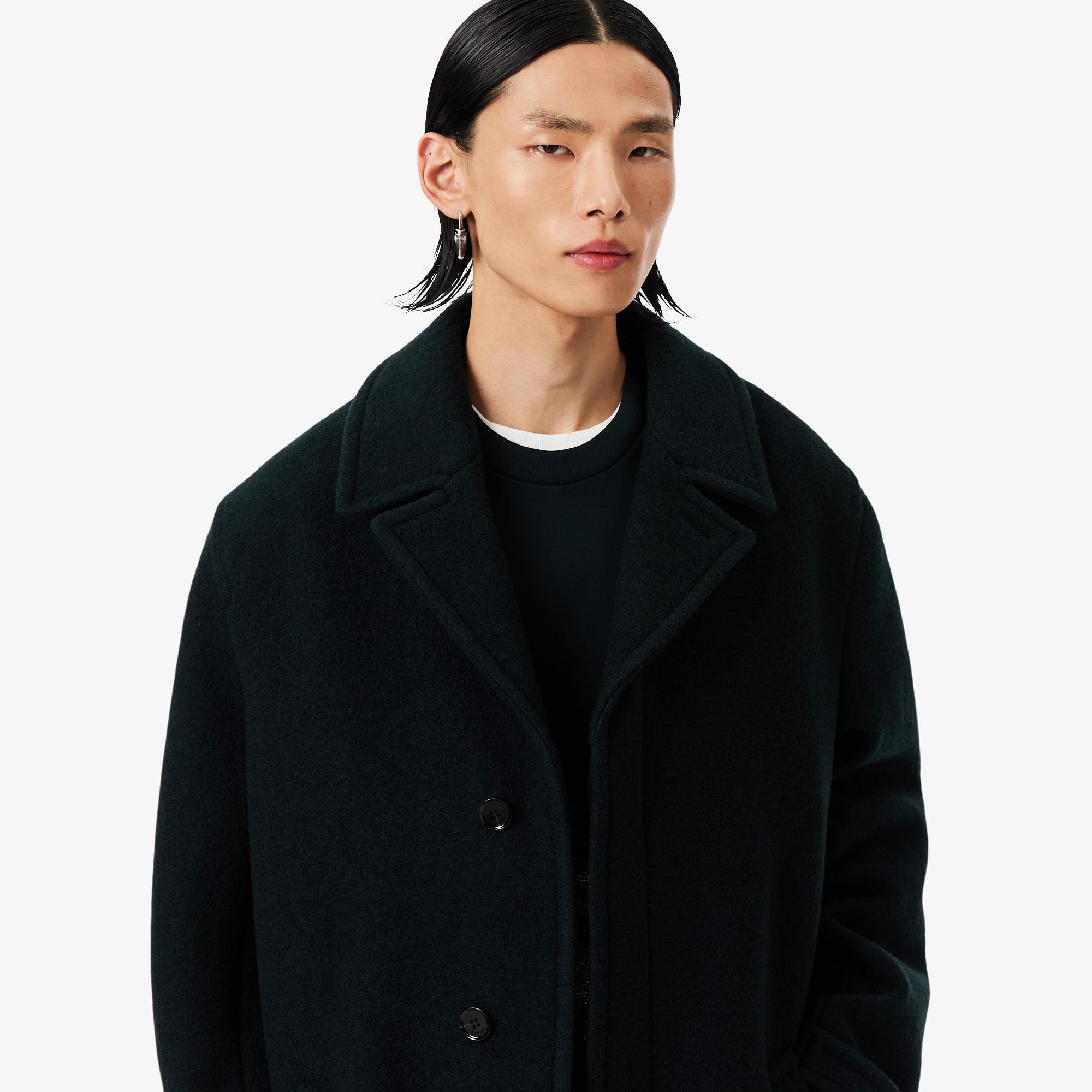 Runway Boiled Wool Coat - Jackets & Coats - New In 2026 | Lacoste