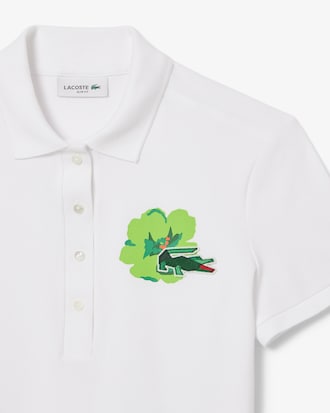 Women's Slim Fit L.12.D Stretch Mini Piqué Polo