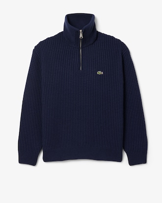 Men's Half-Zip Heavy Wool Sweater