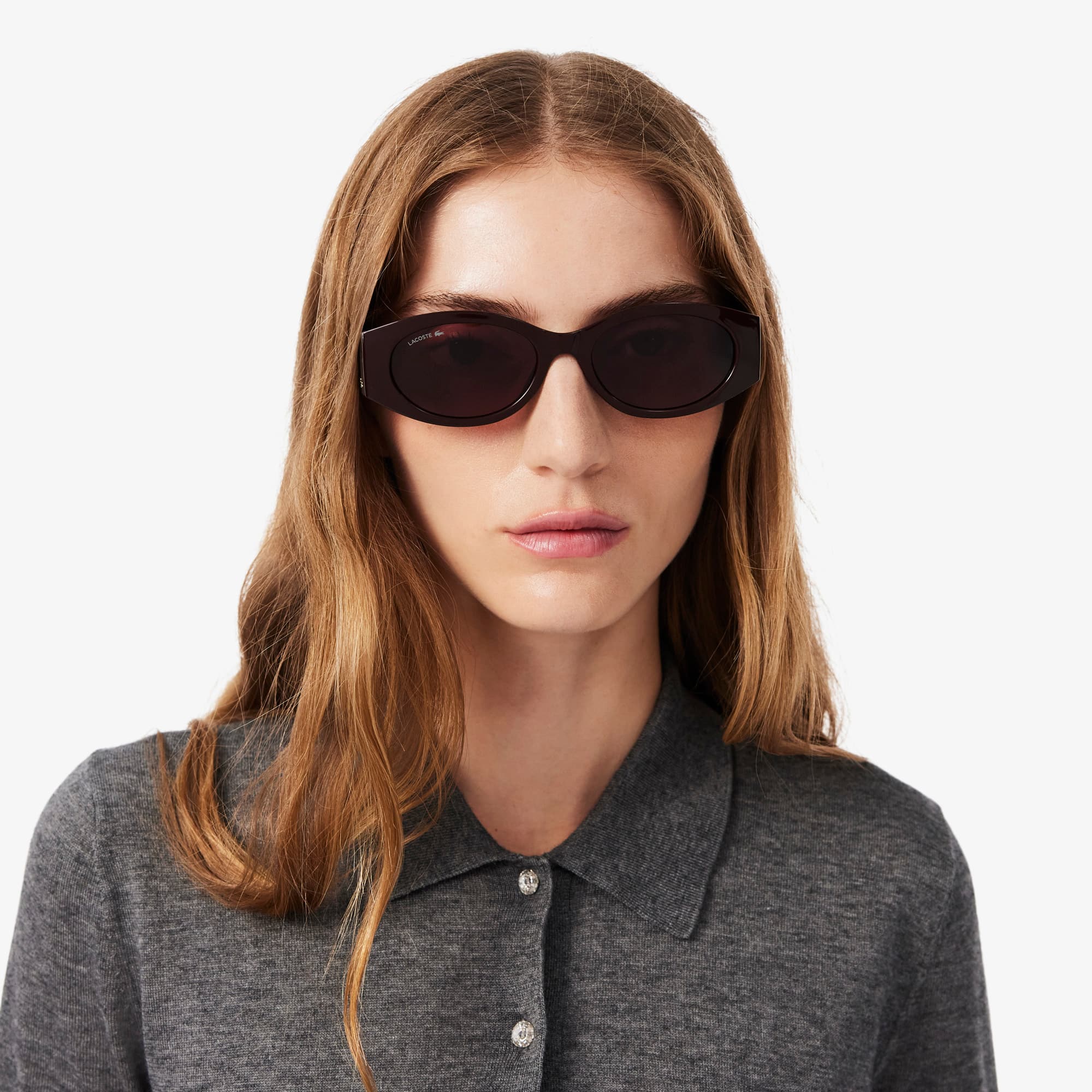 Plissé Oval Glasses