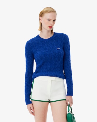 Runway Alpaca Blend Cable Knit Sweater