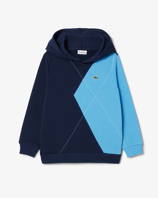 Kids' Argyle Motif Hoodie