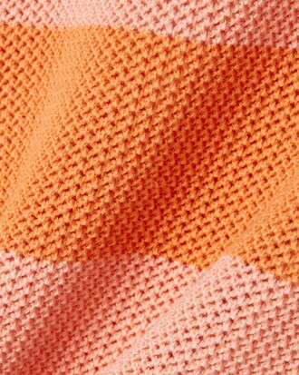 Playera De Punto De Malla A Rayas