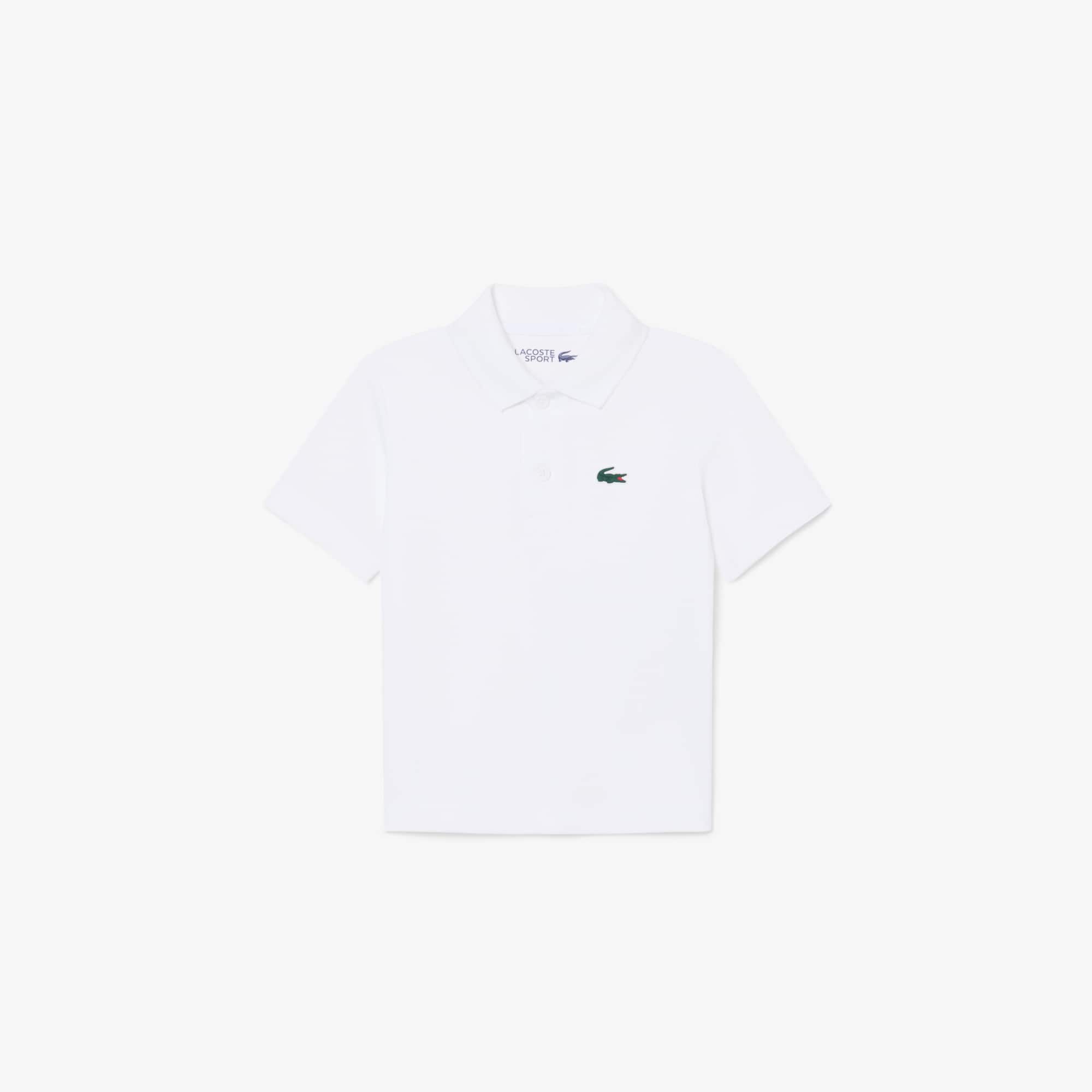 Lacoste Sport Ultra Dry Piquã© Jersey Polo Shirt - 6 Years In White