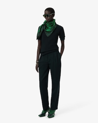 Runway Print Silk Square