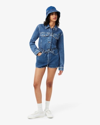 Cotton Denim Shorts