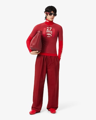 Runway Straight Fit Tailored Wool Pants
