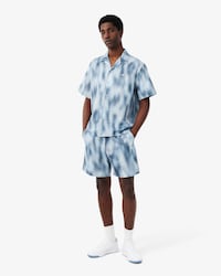 Relaxed Fit Printed Taffeta Shorts