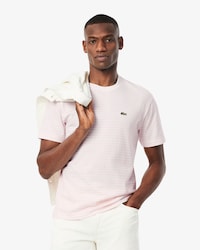 Playera de algod&oacute;n grueso a rayas para hombre