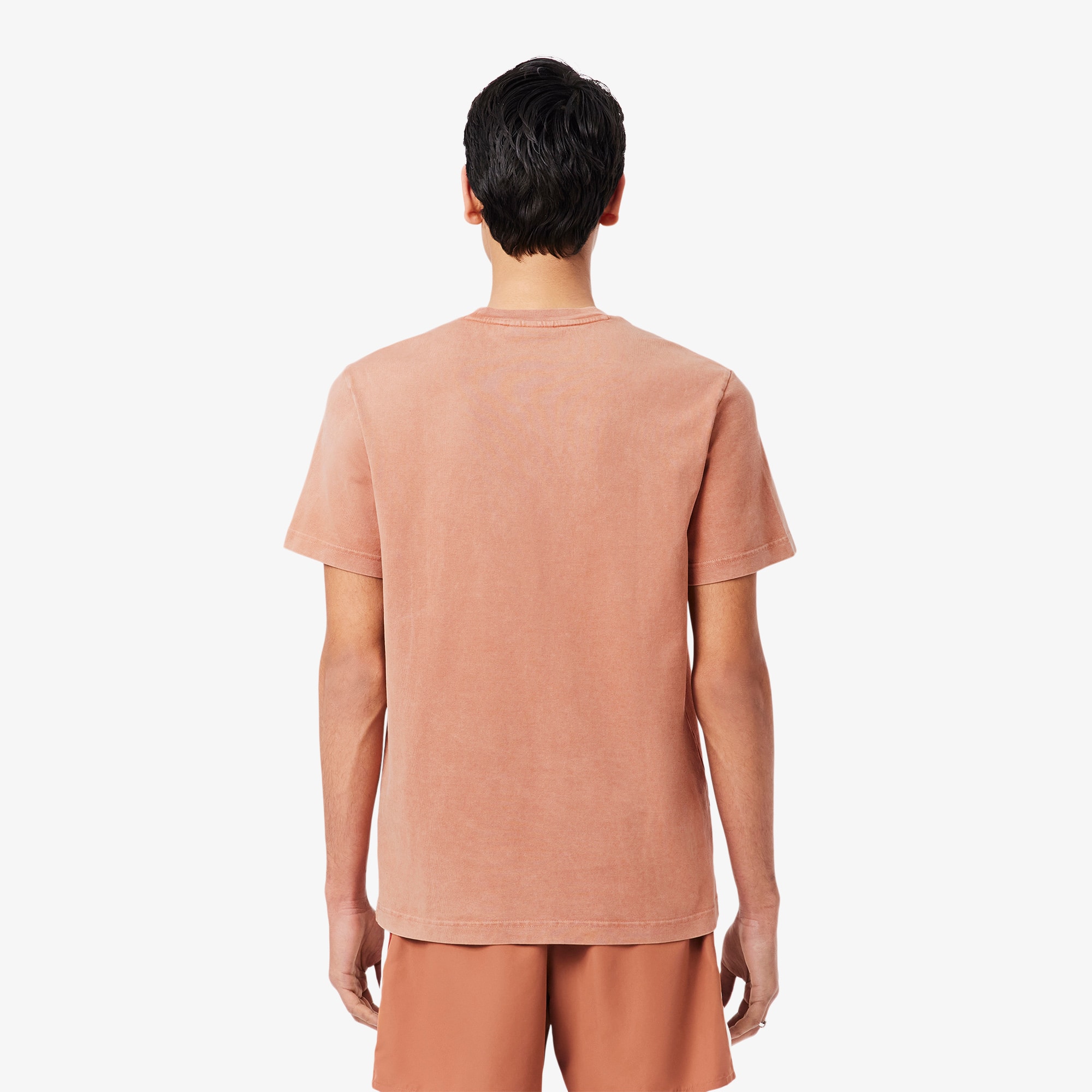Men's Washed Effect Heavy Jersey T-Shirt - T-shirts - New In 2026