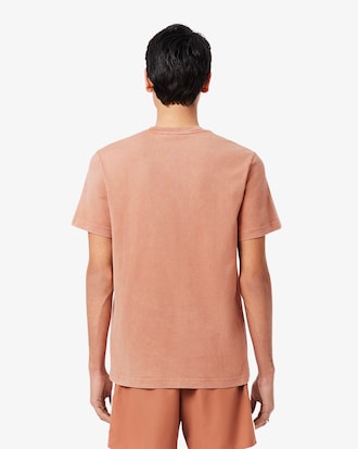 Playera para hombre de punto grueso con efecto lavado