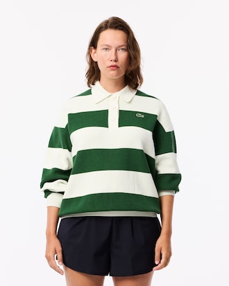 Women's Made In France Ribbed Cotton Polo