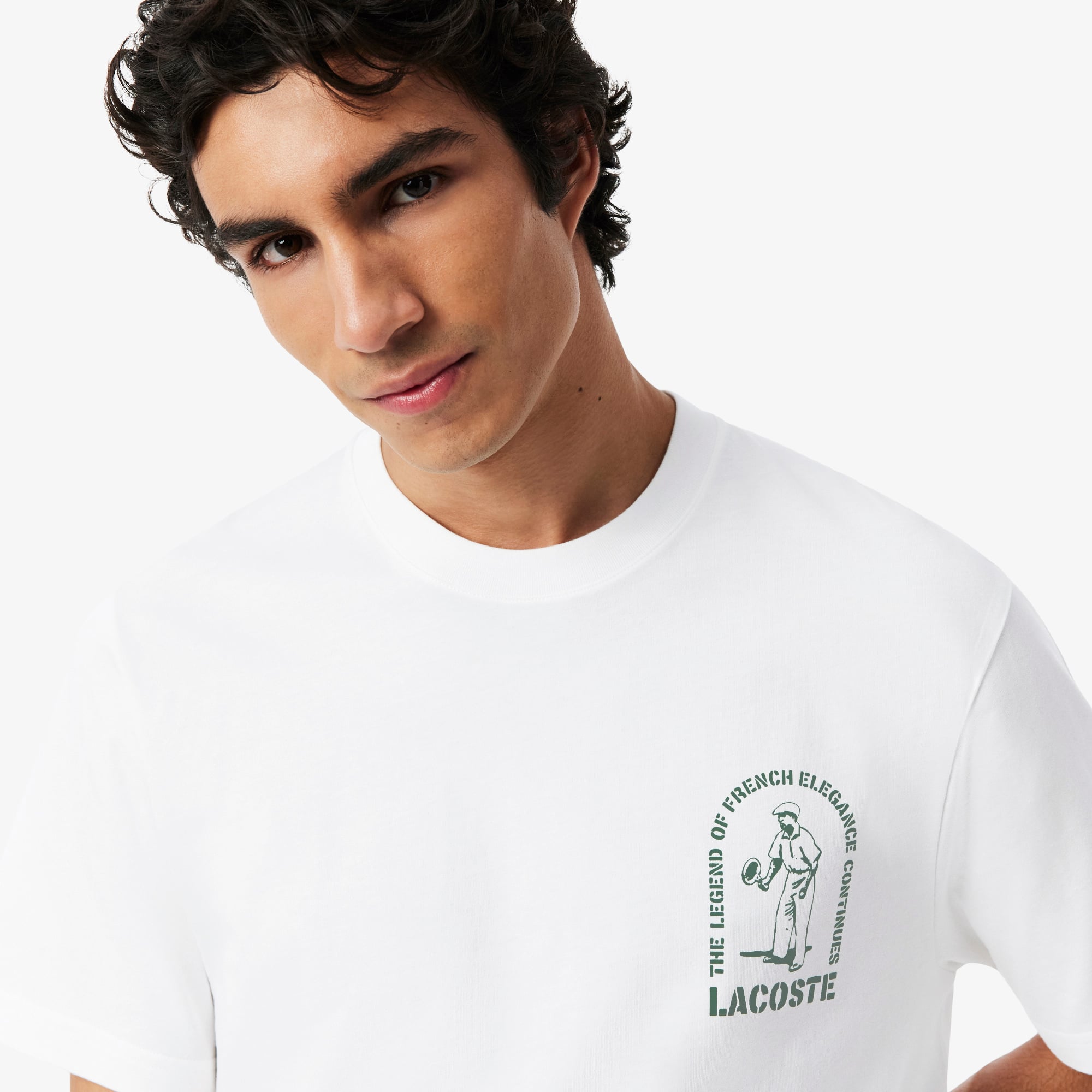 Printed Cotton T-Shirt - T-shirts - New In 2026 | Lacoste