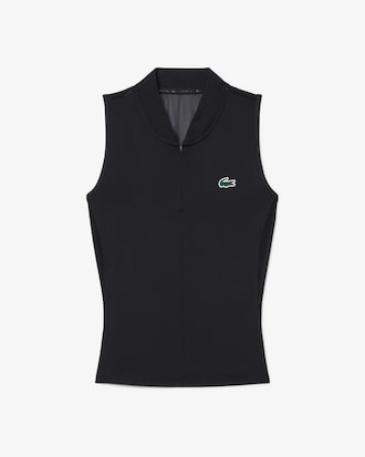 Polo de Tenis El&aacute;stico sin Mangas de Dos Tejidos
