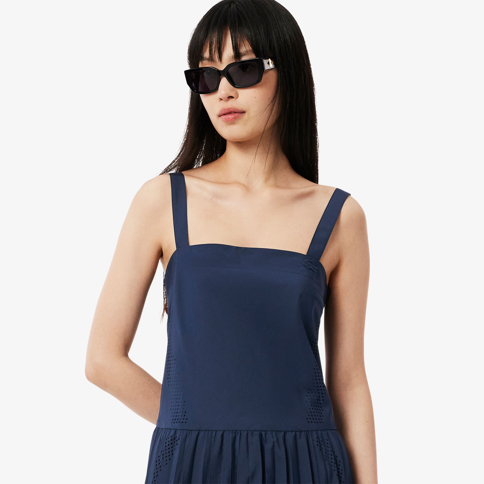 Women's Pleated Maxi Dress - Dresses - New In 2025 | Lacoste