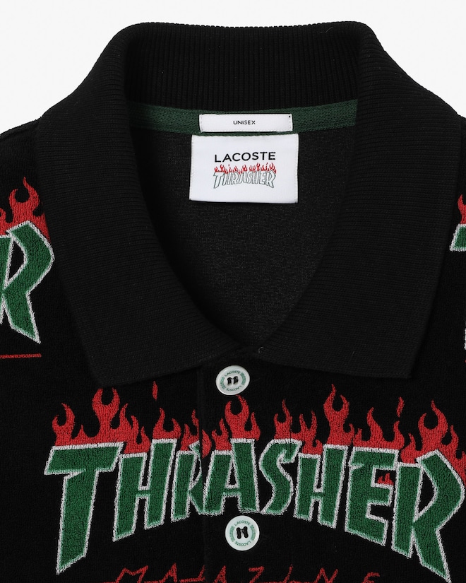 Unisex Lacoste x Thrasher Oversized Terrycloth Polo - Polo Shirts 
