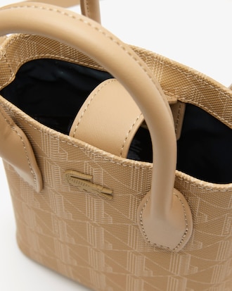 Minicartera de mujer con monograma estampado