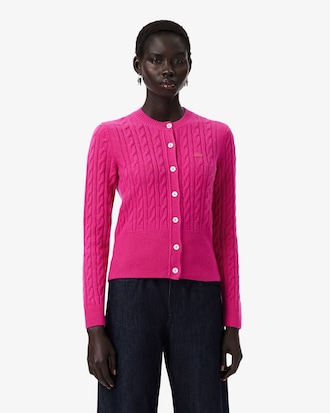 Runway Cashmere Cable Knit Cardigan