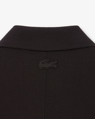 Blazer slim fit en laine logo brod&eacute;