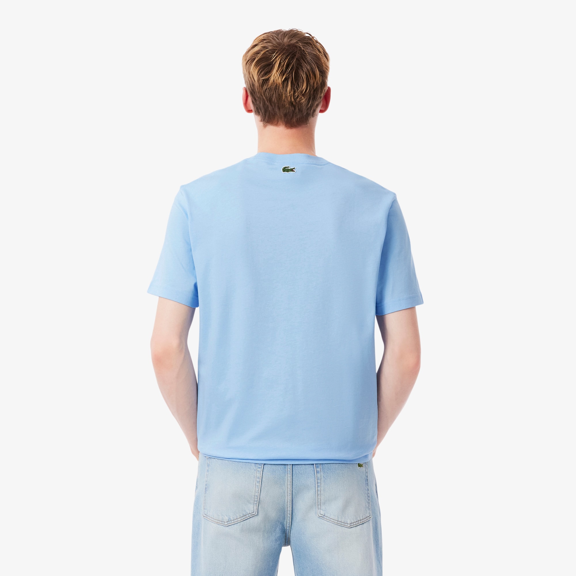 Men's Tennis Court Print Cotton T-Shirt - T-shirts - New In 2026