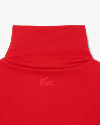 Runway High Neck Printed Stretch T-shirt