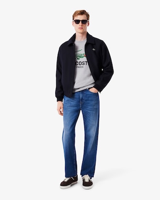 Men's Classic Fit Printed Crew Neck Sweatshirt