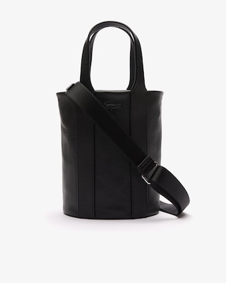 Bolso bombonera City Court de piel granulada