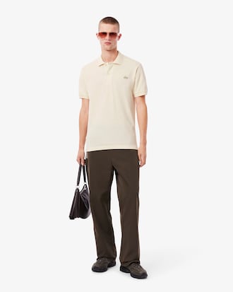 Men's Classic Fit Embroidery Detail Piqué Polo