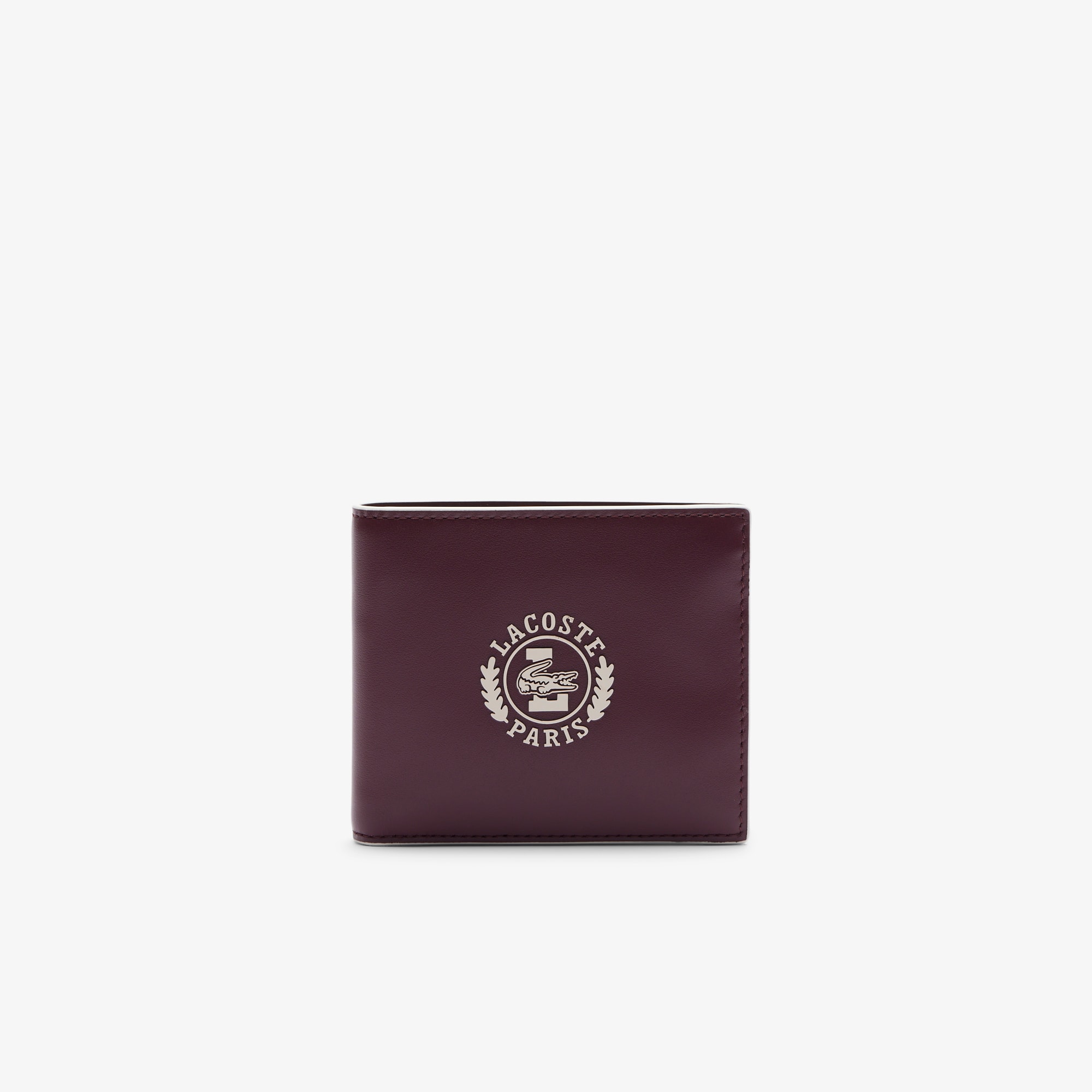 Lacoste Men's Medium Fg Logo Leather Coin Purse - One Size In Brown