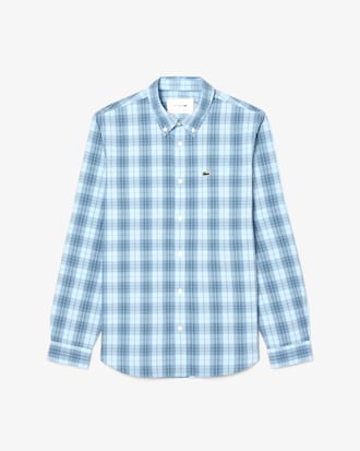 Chemise stretch avec imprimé à carreaux