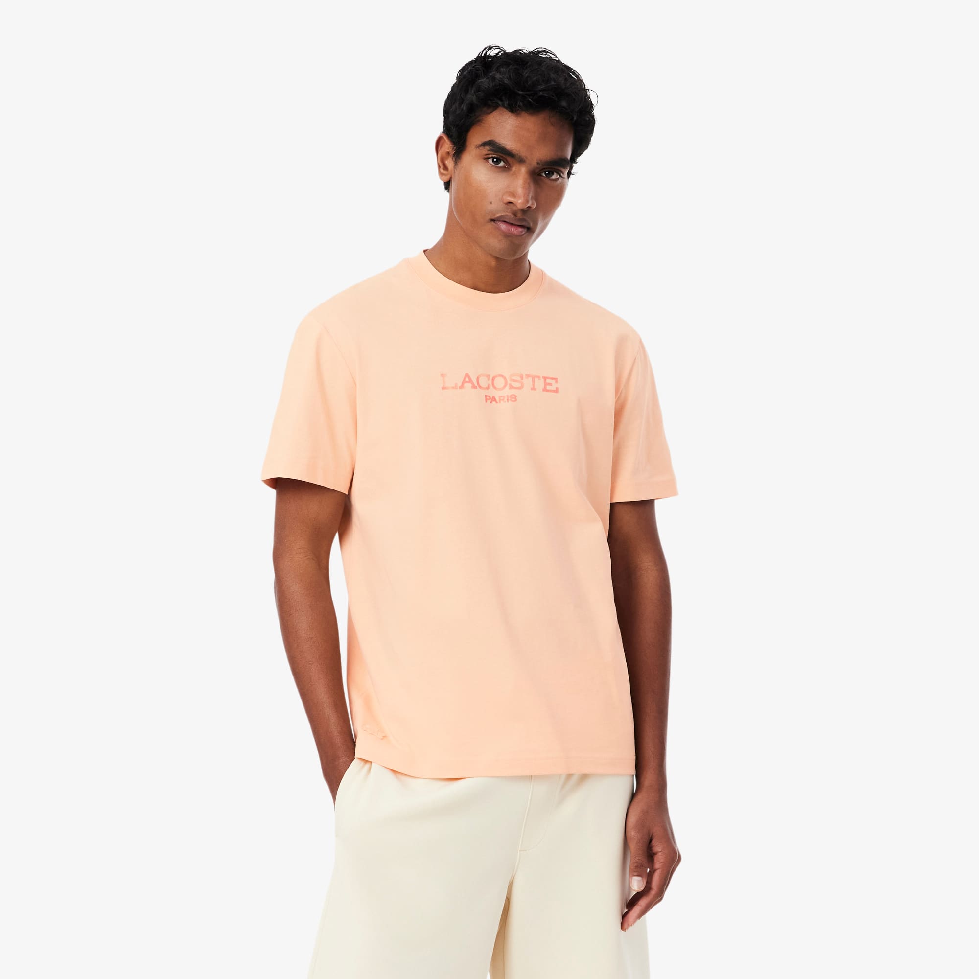 Lacoste Printed Cotton TShirt  XL