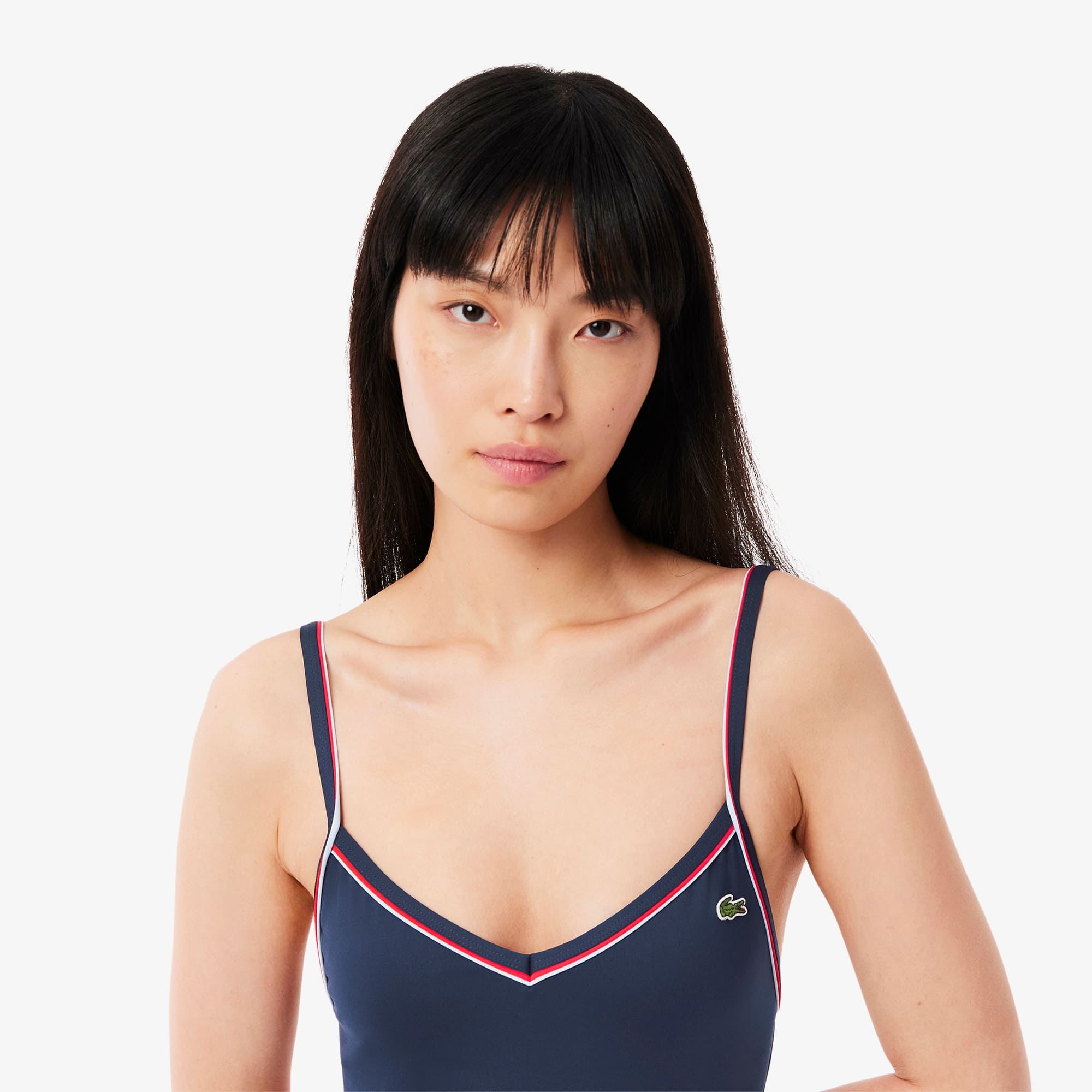 Women's Trim Accent One Piece Swimsuit - Swimwear - New In 2026