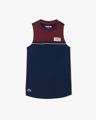 Playera deportiva a contraste de algodón stretch