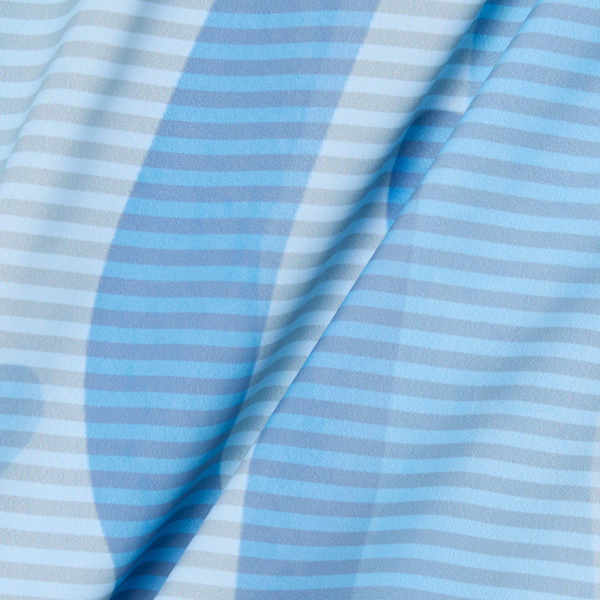 Mid Length Striped Swim Trunks