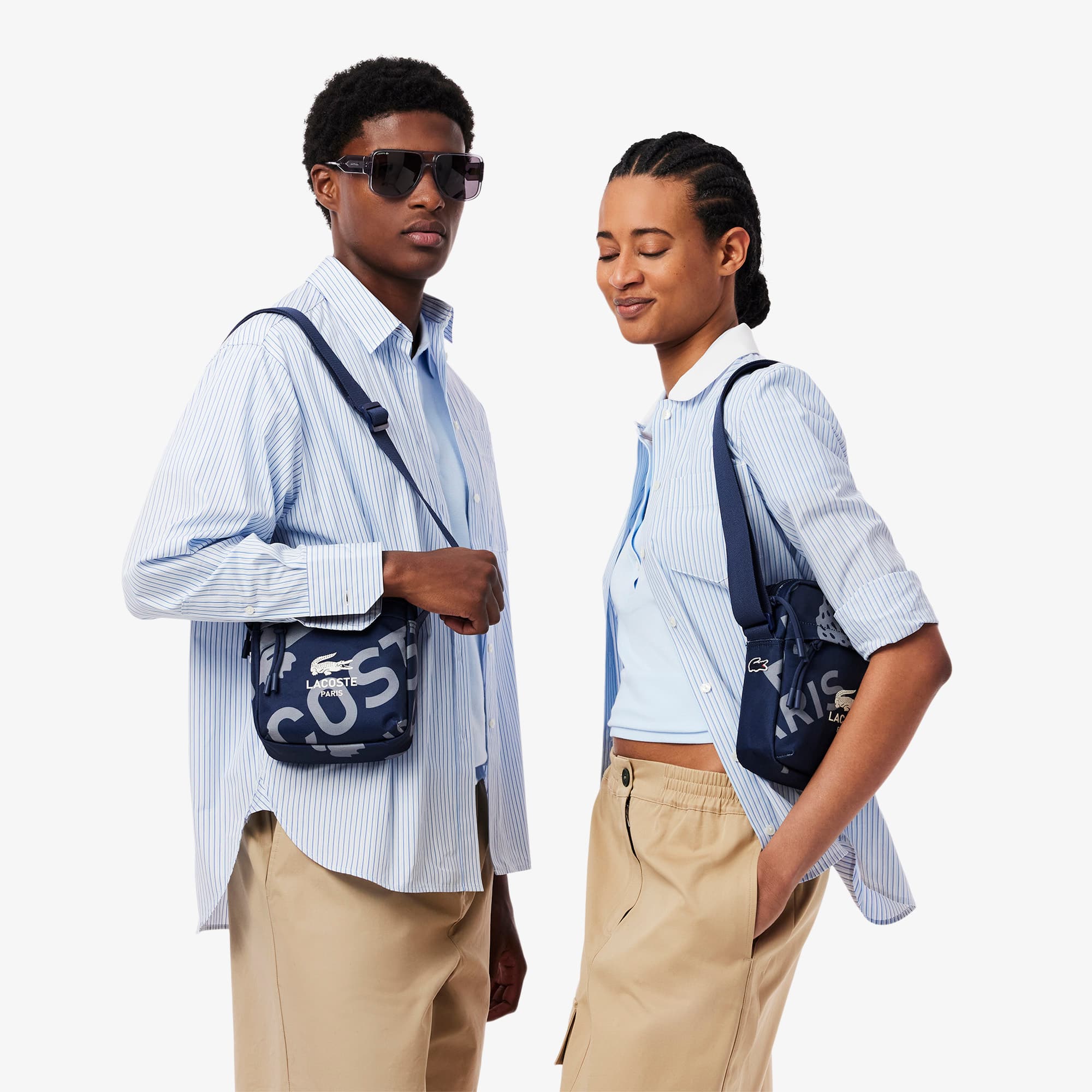 ショルダーバッグ Lacoste Unisex Neocroc Striped Vertical Satchel Unisex Neocroc Striped Vertical Satchel - Bags - New In 2025