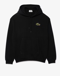Unisex Loose Fit Badge Accent Hoodie