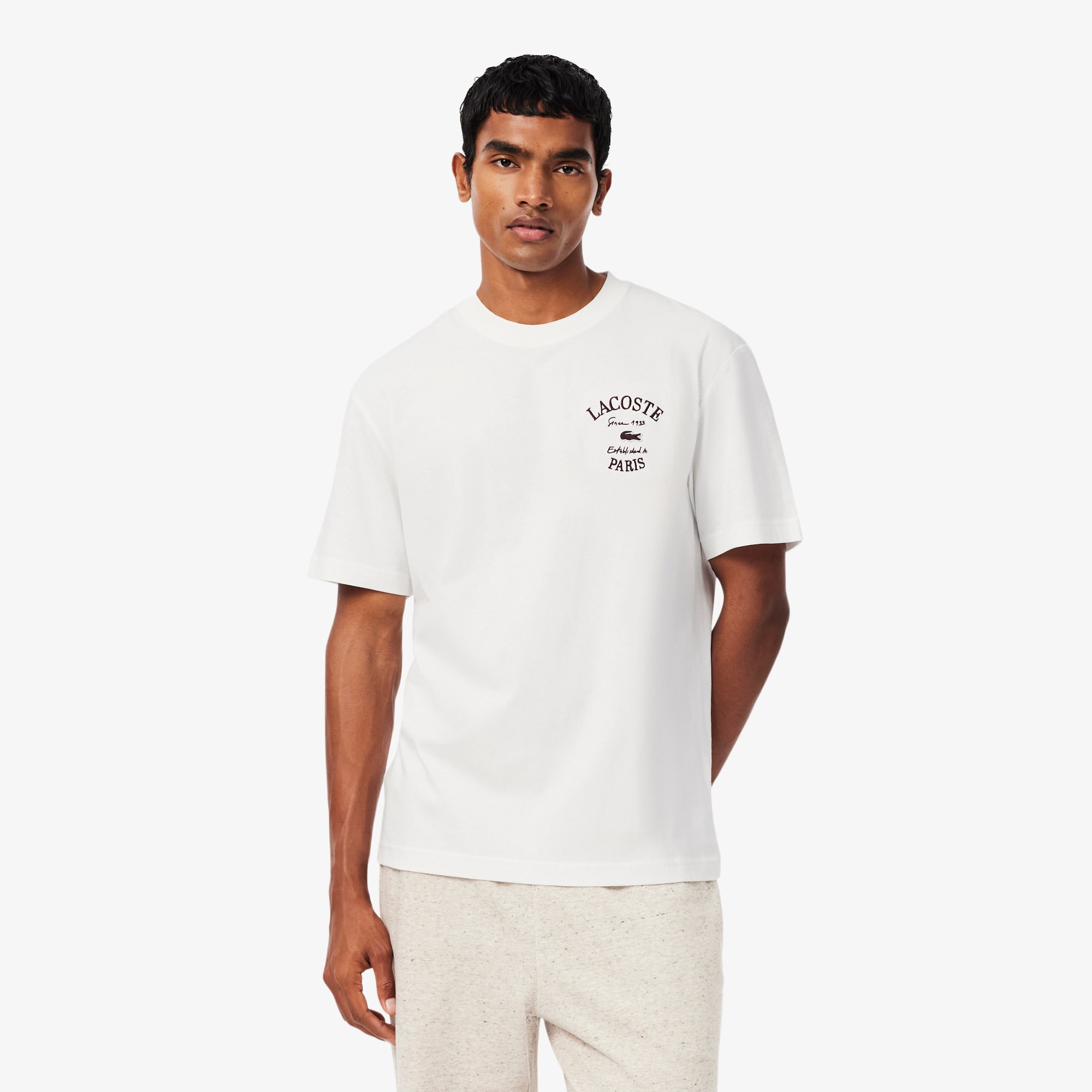 Embroidery Accent Cotton Jersey T-shirt