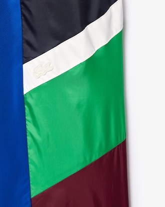 Men's Mixed Material Colorblock Sweatpants