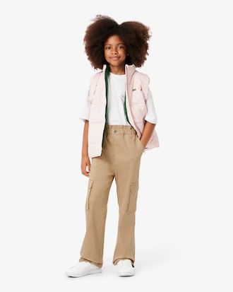 Girls' Cotton Twill Cargo Pants