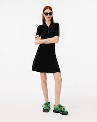 Vestido Tipo Polo Con Cierre Y Punto De Canal&eacute; 3D