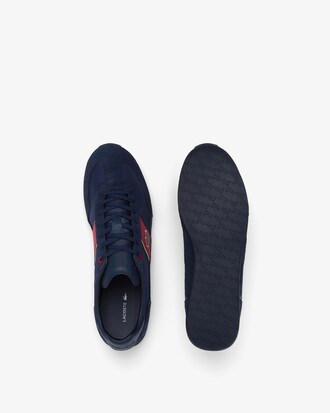 Men's Lacoste Angular Textile and Leather Trainers