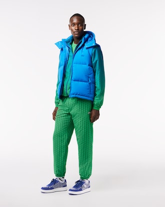 Men's Ace Clip Leather Monogram Sneakers